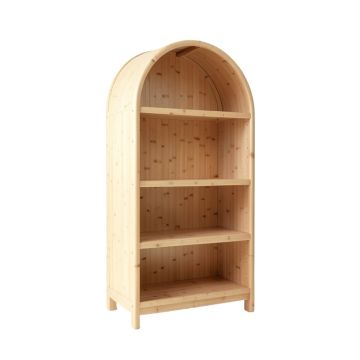 Moss Dale Freestanding Bookcase - Beige (synthetic illustration; no displayed measurements)