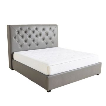 Serafina Tufted Upholstered Low Profile Platform Bed