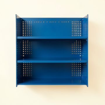 Linden Bridge Empty Wall-Mounted Tool Organizer Panel - Blue (synthetic illustration; no displayed measurements)