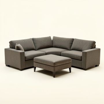 Amira 131.5 '' Wide Reversible Modular Corner Sectional With Ottoman (synthetic illustration; no displayed measurements)