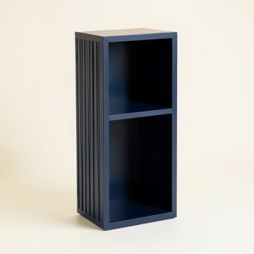 Meadow Branch Narrow Cubby Tower - Navy (synthetic illustration; no displayed measurements)