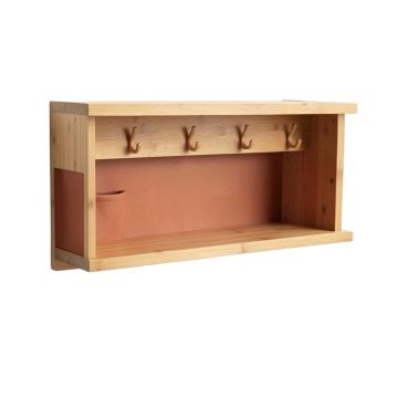 Dune Crest Wall-Mounted Entryway Organizer Shelf - Terracotta