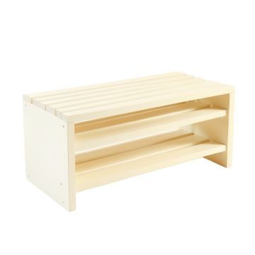 Rowan Bridge Shoe Storage Bench - Ivory