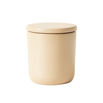 Brook Branch Storage Canister With Lid - Beige