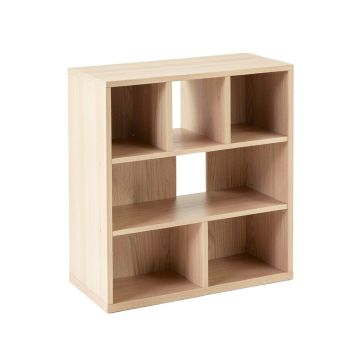 Cove Fold Desktop Shelving Unit - Beige (synthetic illustration; no displayed measurements)