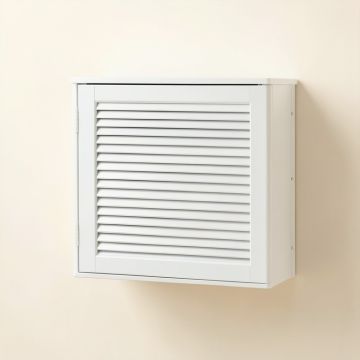 Alder Dell Wall-Mounted Laundry Cabinet - White (synthetic illustration; no displayed measurements)