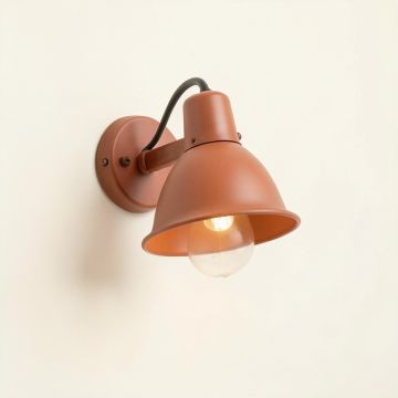 Birch Crossing Wall Sconce Mounted On A Plain Wall - Terracotta (synthetic illustration; no displayed measurements)