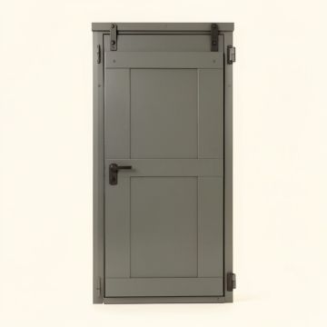 Wheel Sliding Standard Single Track Barn Door Hardware Kit (synthetic illustration; no displayed measurements)