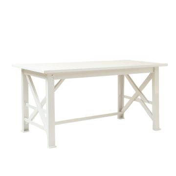 Holly Bluff Empty Workshop Workbench - White
