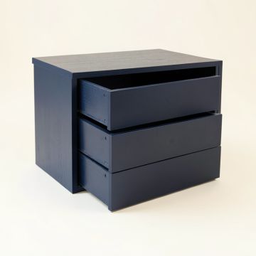 Elm Dell Small-Parts Storage Drawer Cabinet - Navy (synthetic illustration; no displayed measurements)