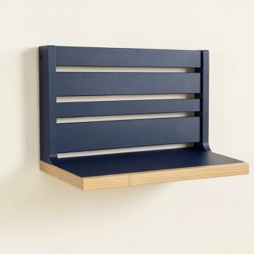 Moss Edge Wall-Mounted Entryway Organizer Shelf - Navy (synthetic illustration; no displayed measurements)