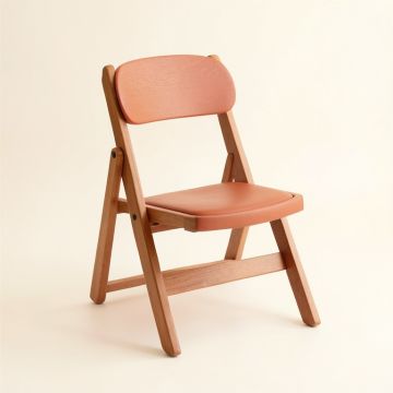 Wren Crest Folding Outdoor Chair - Terracotta (synthetic illustration; no displayed measurements)