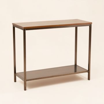 Milo Transitional Metal Console Table (synthetic illustration; no displayed measurements)