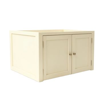 Bay Field Empty Furniture-Style Litter Enclosure - Cream