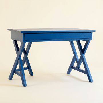Pine Edge Writing Desk - Blue (synthetic illustration; no displayed measurements)