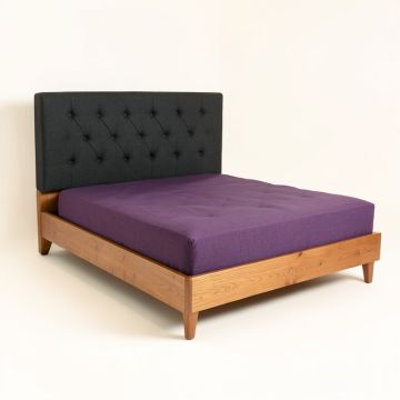 Swanley Tufted Upholstered Low Profile Standard Bed (synthetic illustration; no displayed measurements)