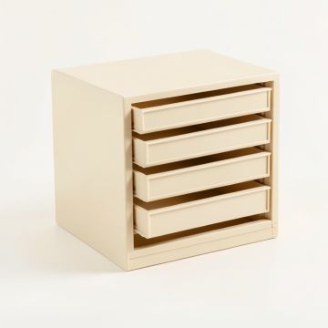 Brook Crest Small-Parts Storage Drawer Cabinet - Beige (synthetic illustration; no displayed measurements)