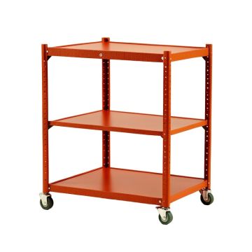 Juniper Bridge Empty Rolling Workshop Cart - Terracotta