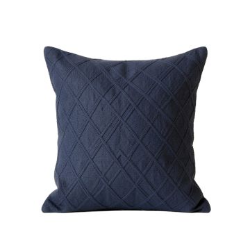 Dune Bend Filled Accent Pillow - Navy