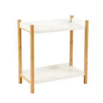 Field Bend Empty Countertop Canister Rack - White