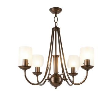 Aurore 4 - Light Drum Chandelier With Wrought Iron Accents