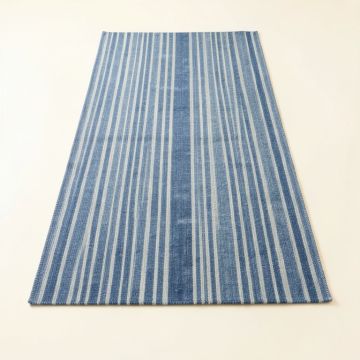 Wren Crest Rectangular Area Rug - Blue (synthetic illustration; no displayed measurements)