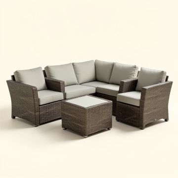 Semahat Outdoor 3 Piece Seating Group With Cushions (synthetic illustration; no displayed measurements)