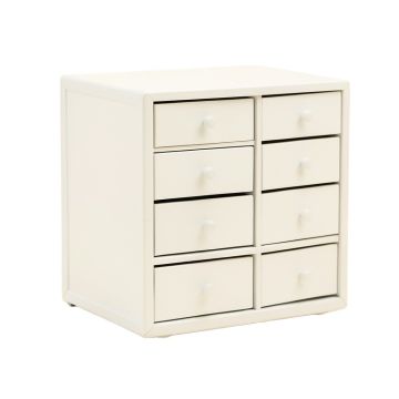 Aspen Bend Small-Parts Storage Drawer Cabinet - White