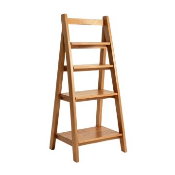 Natrona 72 '' H X 25.25 '' W Solid Wood Ladder Bookcase