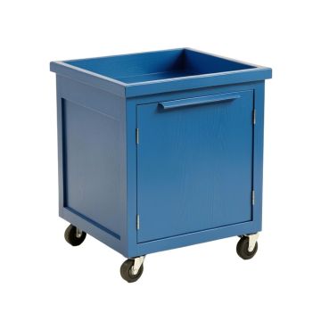 Hazel Bridge Empty Rolling Workshop Cart - Blue