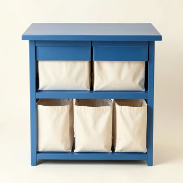 Bay Bluff Laundry Sorting Station With Plain Removable Bags - Blue (synthetic illustration; no displayed measurements)