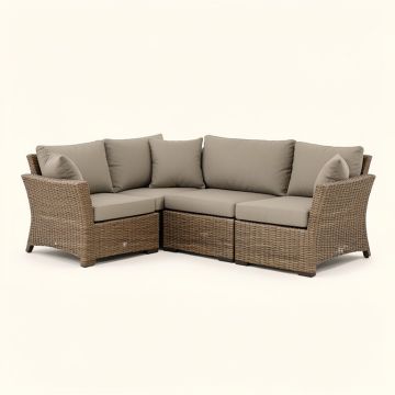 Falmouth 8 Piece Rattan Sofa Seating Group With Cushions (synthetic illustration; no displayed measurements)