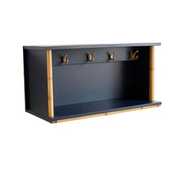Harbor Bridge Wall-Mounted Entryway Organizer Shelf - Navy