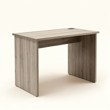 Elginpark Built-In Usb Port Writing Desk , Light Weathered Oak & Black Finish (synthetic illustration; no displayed measurements)