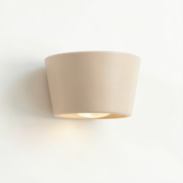 Meadow Dale Wall Sconce Mounted On A Plain Wall - Beige (synthetic illustration; no displayed measurements)