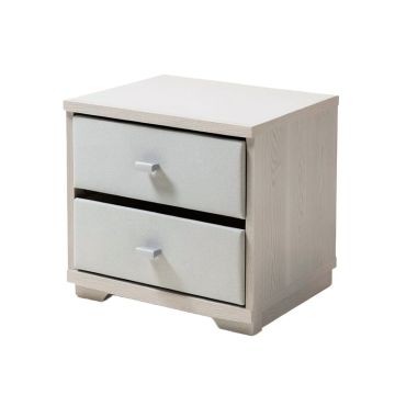 Shakir 2 - Drawer Nightstand In Light Gray