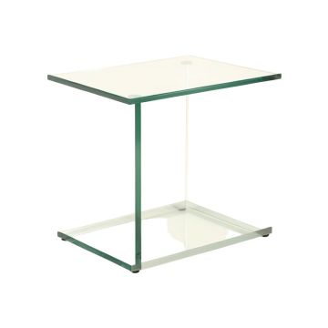 Rayna Glass Top End Table