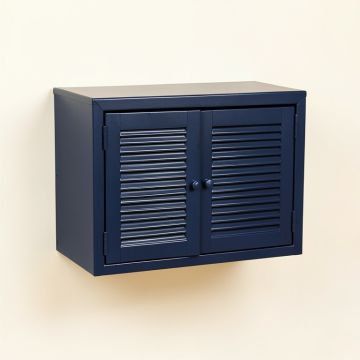 Olive Bend Wall-Mounted Entry Cabinet - Navy (synthetic illustration; no displayed measurements)