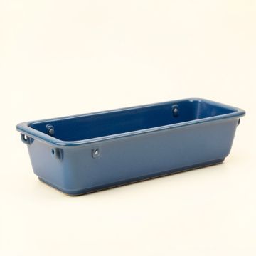 Harbor Bluff Empty Railing Planter With Integral Brackets - Blue (synthetic illustration; no displayed measurements)