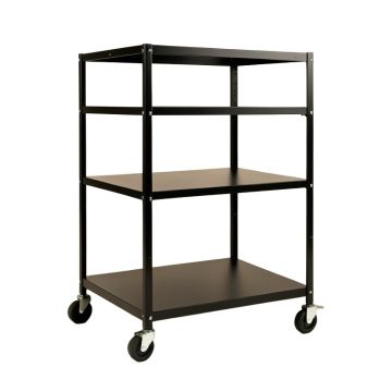Moss Crest Empty Rolling Workshop Cart - Black