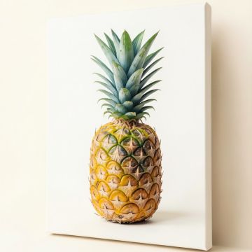 Pineapple By Suren Nersisyan - Painting Print On Canvas (synthetic illustration; no displayed measurements)