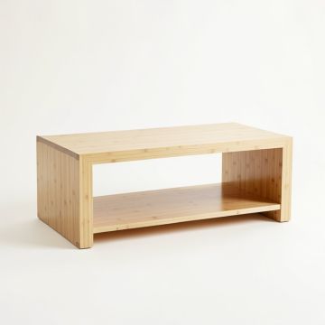 Pine Arc Coffee Table - Beige (synthetic illustration; no displayed measurements)