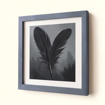 Charcoal Feathers Iii By Beverly Fuller - Picture Frame Painting Print On Paper (synthetic illustration; no displayed measurements)