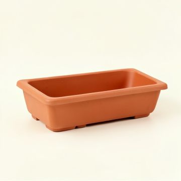 Shore Canyon Empty Railing Planter With Integral Brackets - Terracotta (synthetic illustration; no displayed measurements)