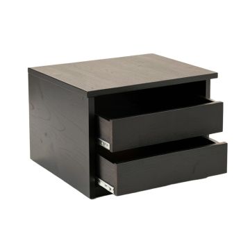 Dune Bluff Small-Parts Storage Drawer Cabinet - Black