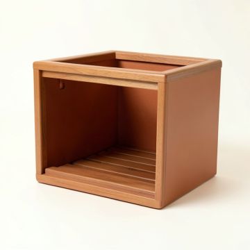 Birch Brook Empty Furniture-Style Litter Enclosure - Terracotta (synthetic illustration; no displayed measurements)
