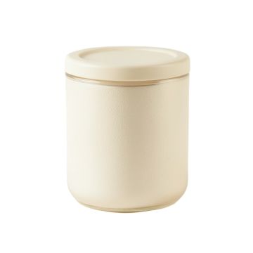 Maple Bridge Storage Canister With Lid - Cream