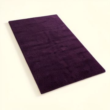 Frann Tufted Wool Dark Purple Area Rug (synthetic illustration; no displayed measurements)