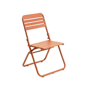 Ridge Brook Folding Outdoor Chair - Terracotta (synthetic illustration; no displayed measurements)