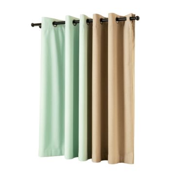 Frankin Solid Blackout Thermal Grommet Curtain Panels
